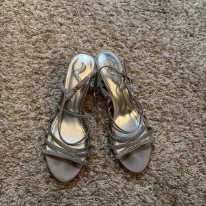 Nina Silver Strappy Sandals